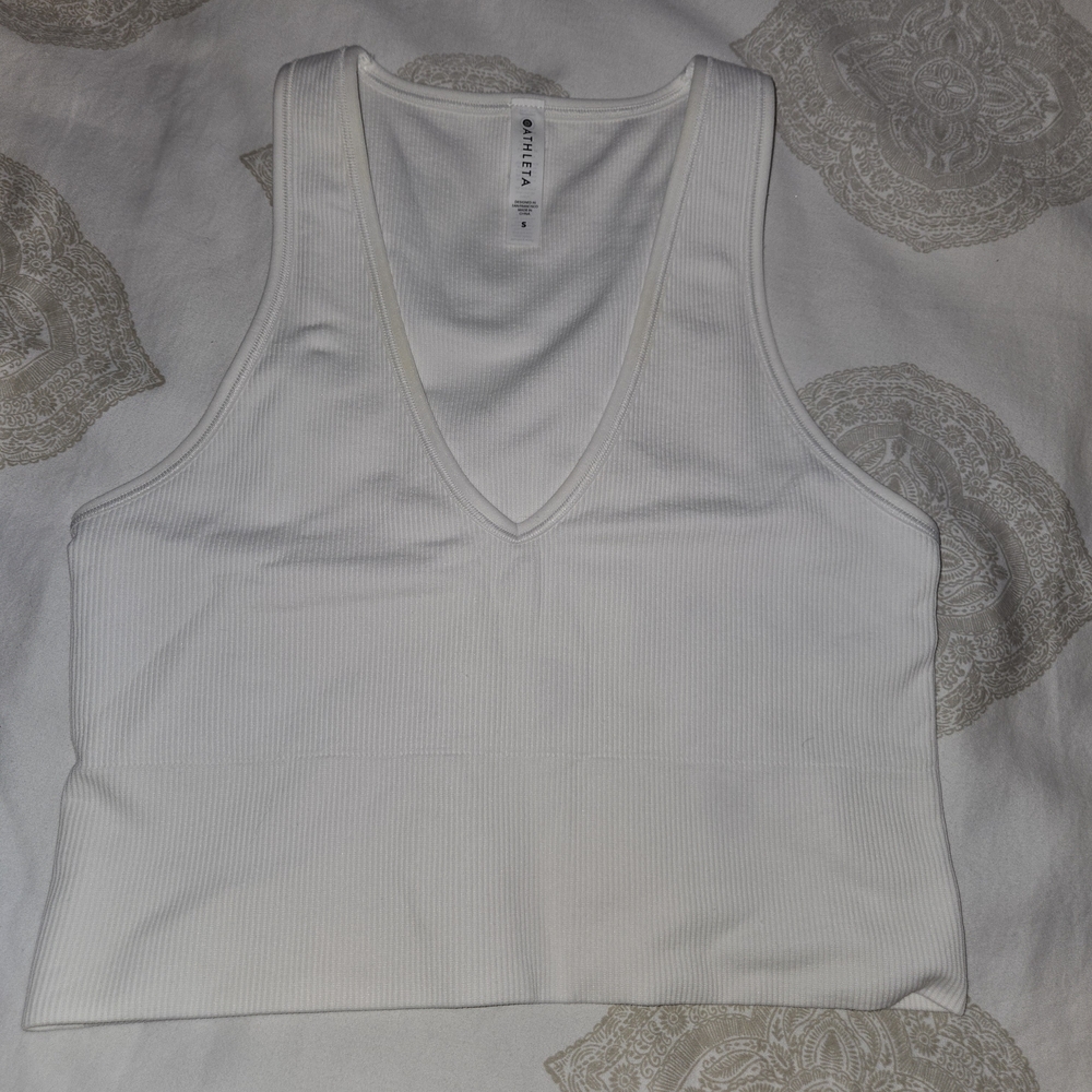 Athleta Aurora Crop Rib Tank